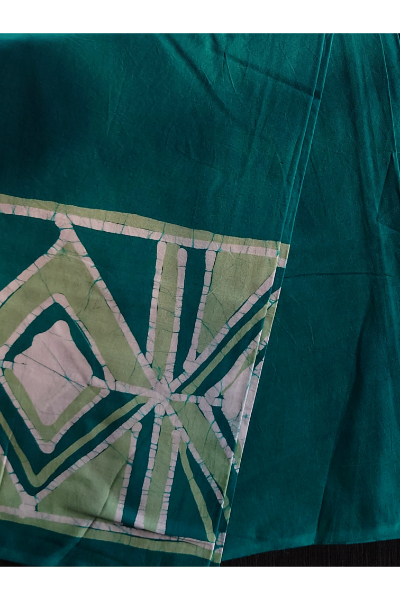 Batik Sarong - Green Diamonds